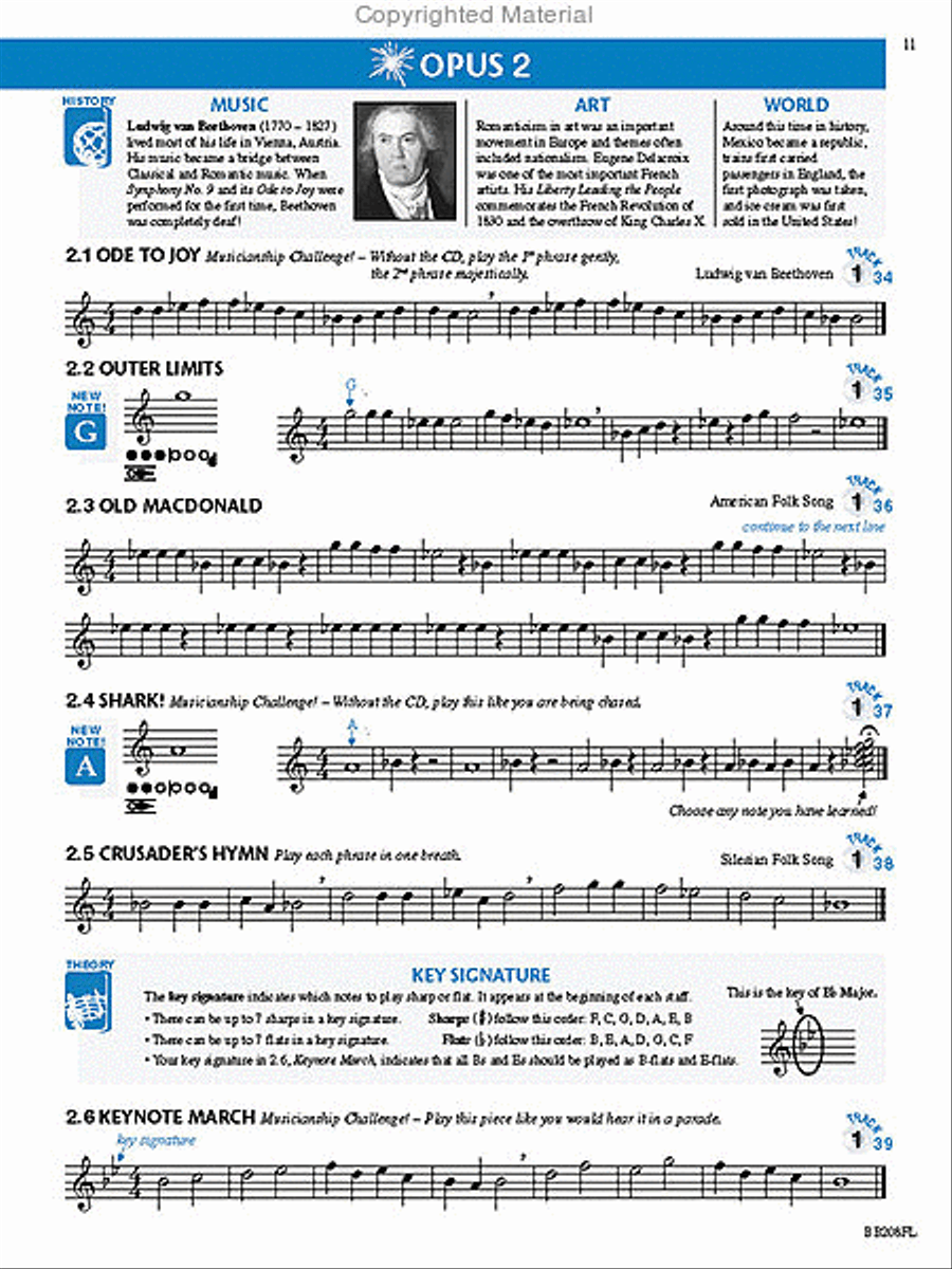Measures of Success Flute Book 1 Concert Band Methods scores gallery preview page 3