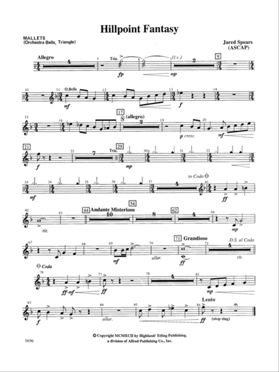 Hill Point Fantasy (Overture for Orchestra): Mallets Full Orchestra scores gallery preview page 1