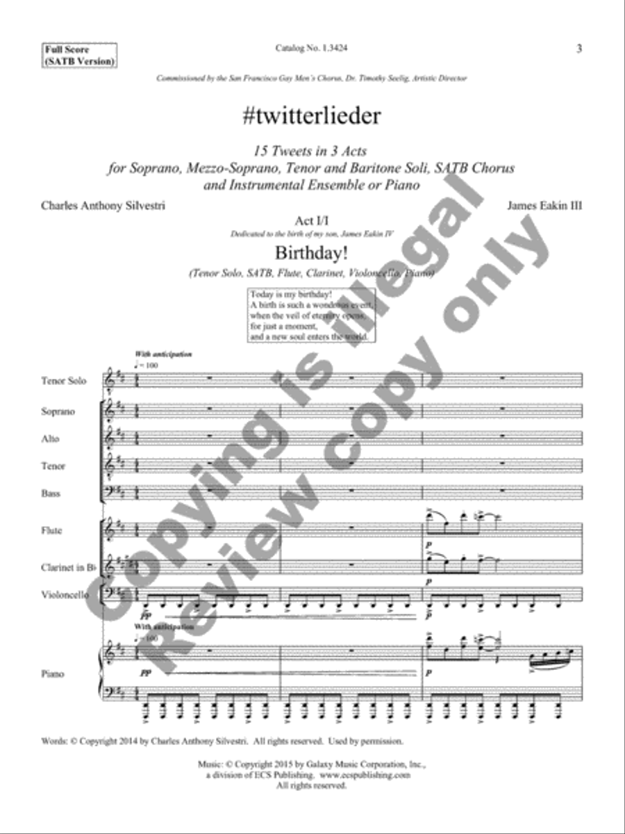 #twitterlieder (SATB Full Score) 4-Part scores gallery preview page 4