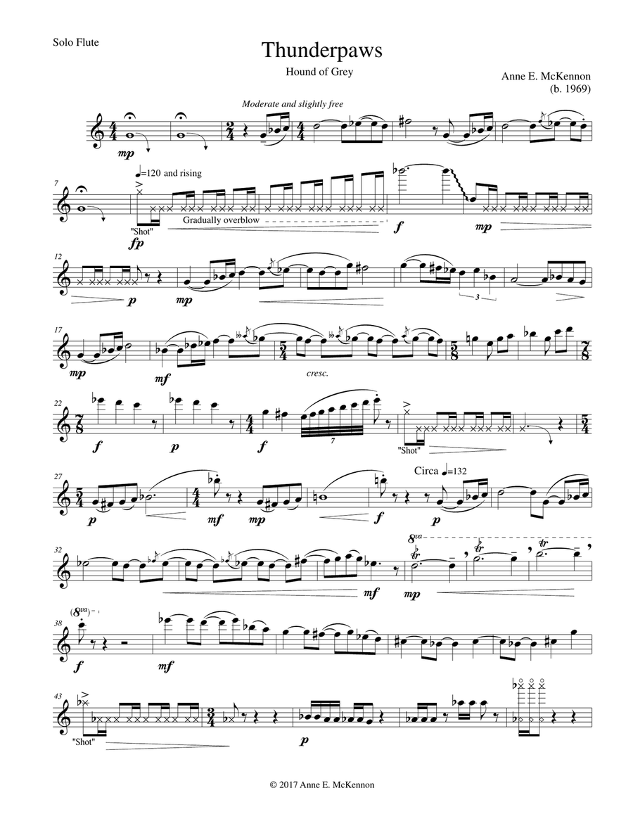 Thunderpaws Flute Solo scores gallery preview page 3