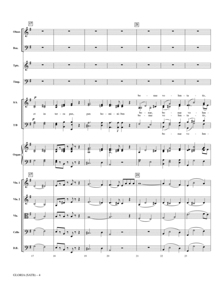 Gloria (from Heiligmesse) (arr. John Leavitt) - Full Score (SATB)