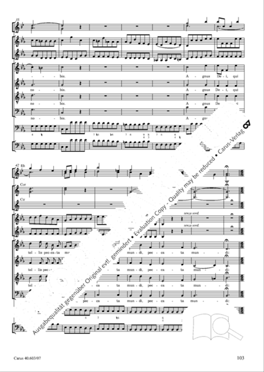 Grosse Orgelsolomesse in Es 4-Part scores gallery preview page 116