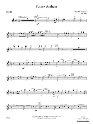 Sussex Anthem: Flute