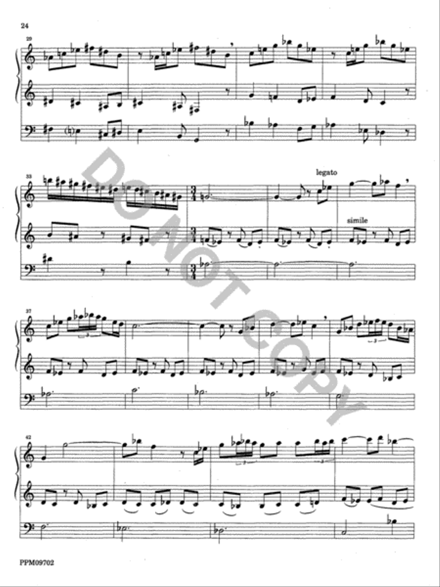Twelve Organ Trios Organ scores gallery preview page 24