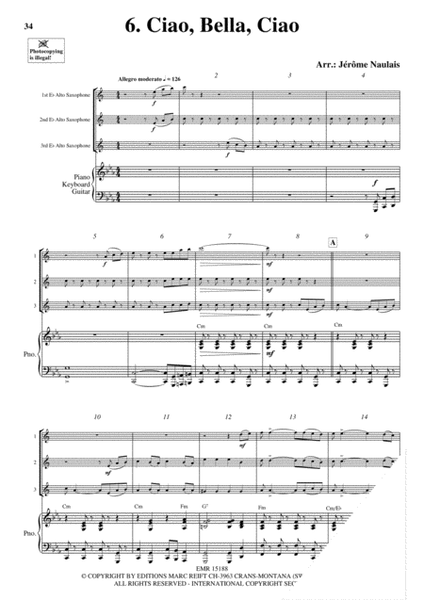 3 Alto Saxophones & Piano Vol. 4 image number null