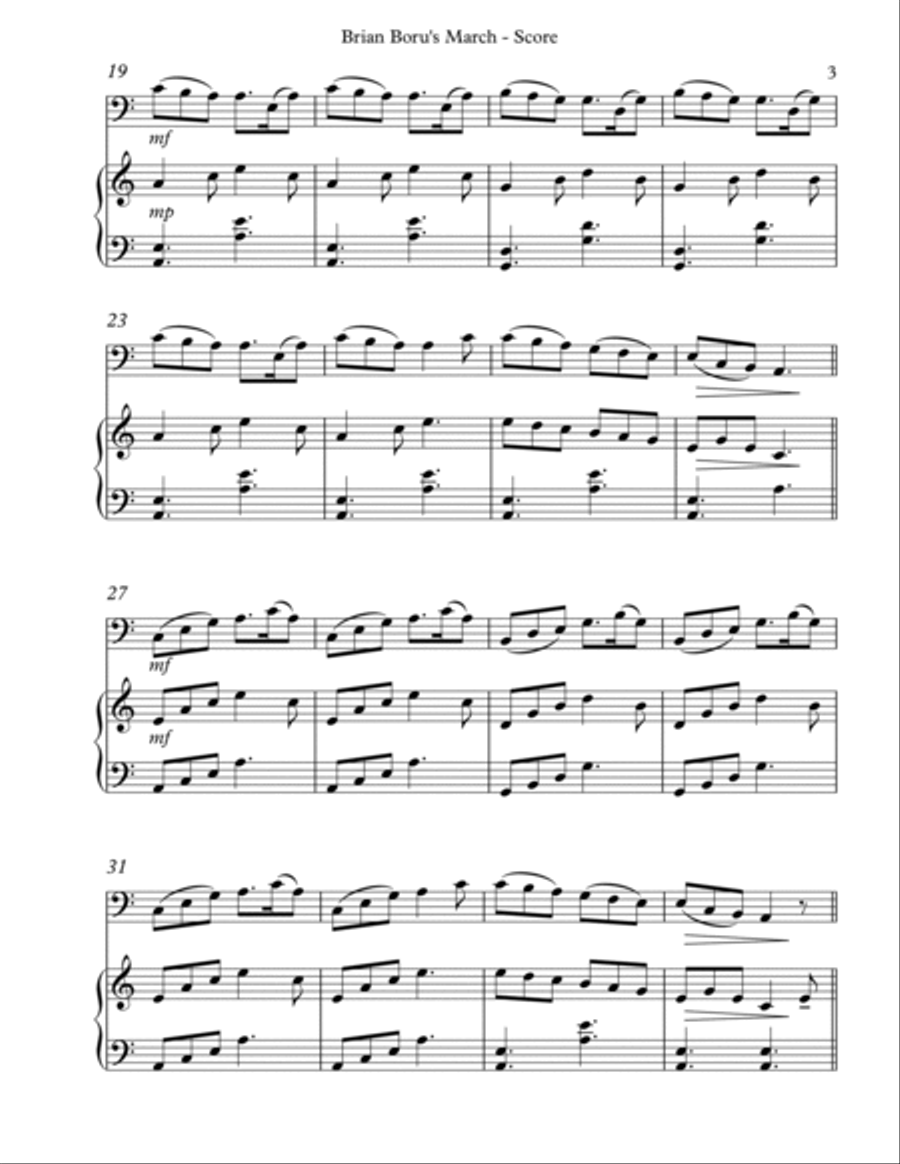 Brian Boru’s March, Duet for Bassoon and Harp image number null