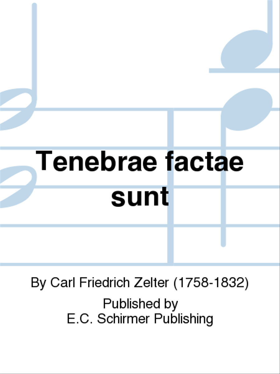 Tenebrae factae sunt (Darkness Fell) 4-Part scores gallery preview page 1