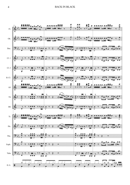 Back In Black by AC/DC Concert Band - Digital Sheet Music