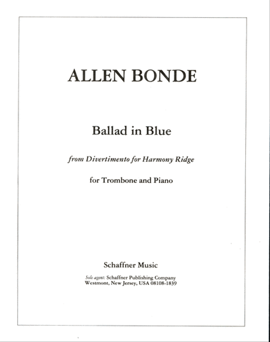 Ballad In Blue Piano Accompaniment scores gallery preview page 1