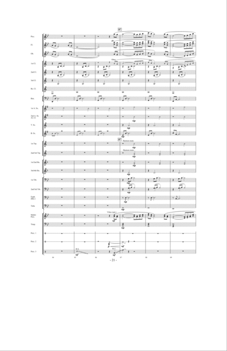When The Tears Fell When The Tears Fell Concert Band scores gallery preview page 20