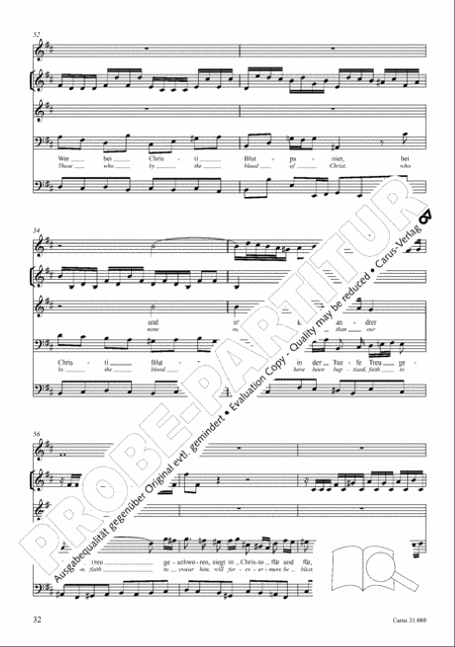 A mighty fortress is our God (Ein feste Burg ist unser Gott) 4-Part scores gallery preview page 33