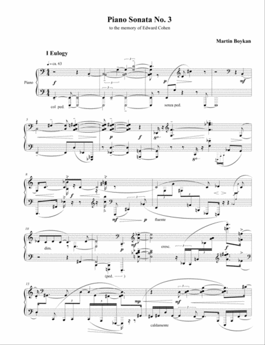 [Boykan] Piano Sonata No. 3 Piano Solo scores gallery preview page 5