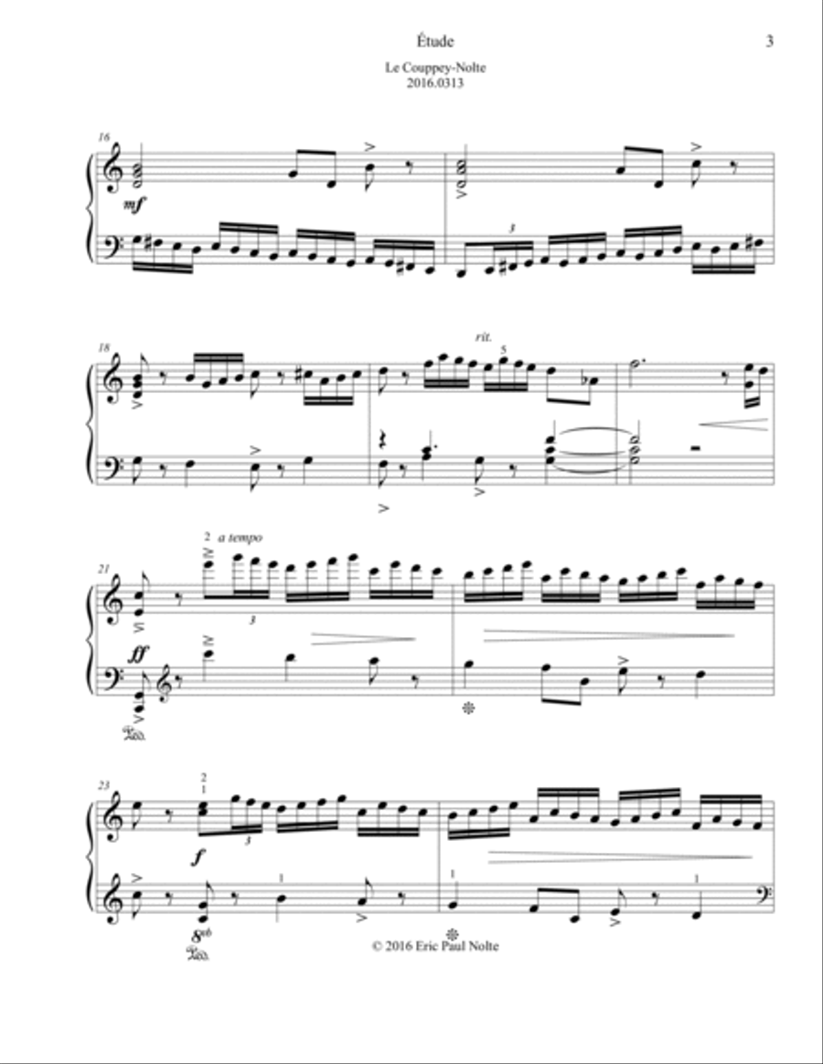 Etude in C, Le Couppey-Nolte Piano Method scores gallery preview page 3