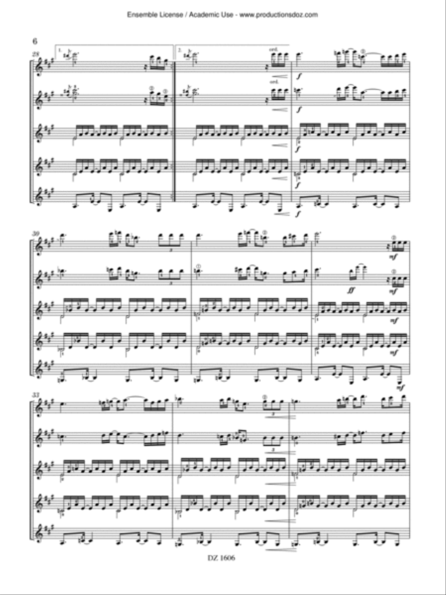 Camaieu Guitar Ensemble scores gallery preview page 6