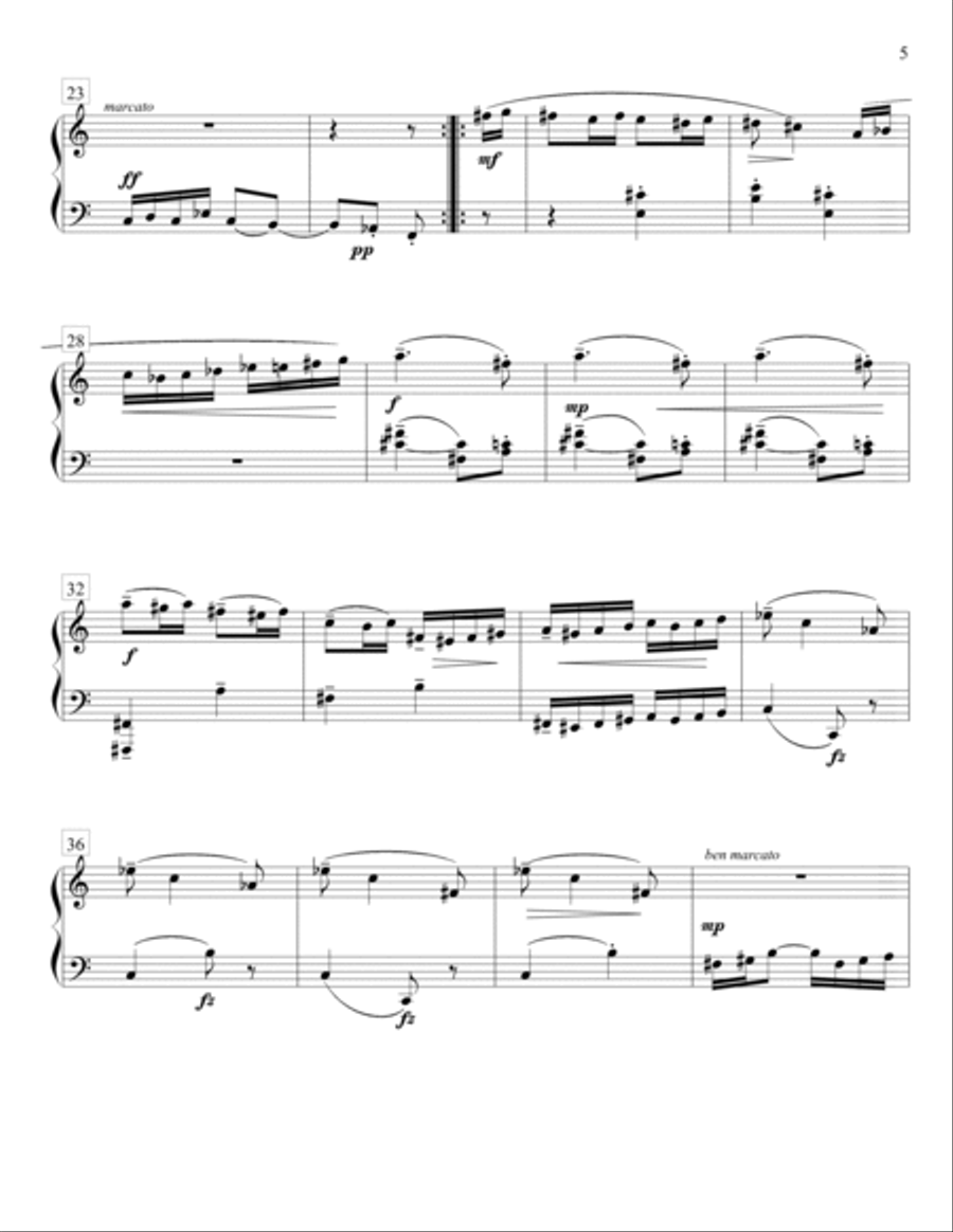 Octatonic Suite No. 1 for piano Piano Method scores gallery preview page 5