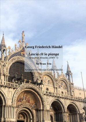 Book cover for Handel - Lascia ch'io pianga - Brass Trio