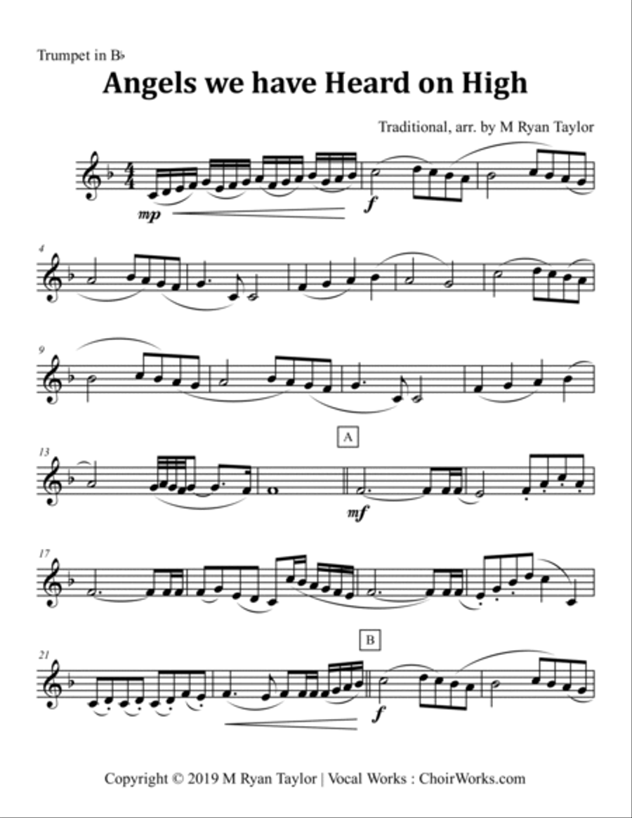 A Baker's Dozen of Christmas Brass Trios (Trumpet, Trombone, Tuba) Brass Trio scores gallery preview page 6