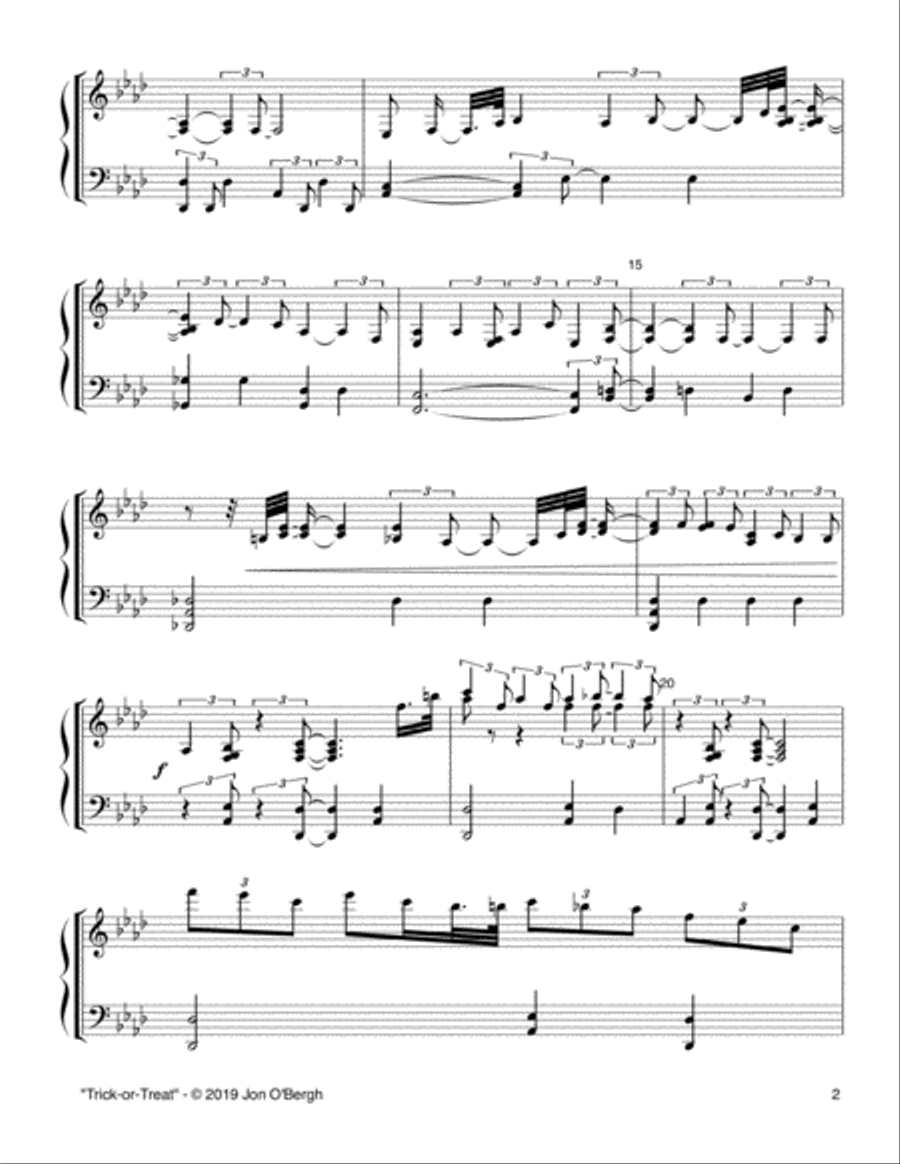 Trick-or-Treat Piano Solo scores gallery preview page 3