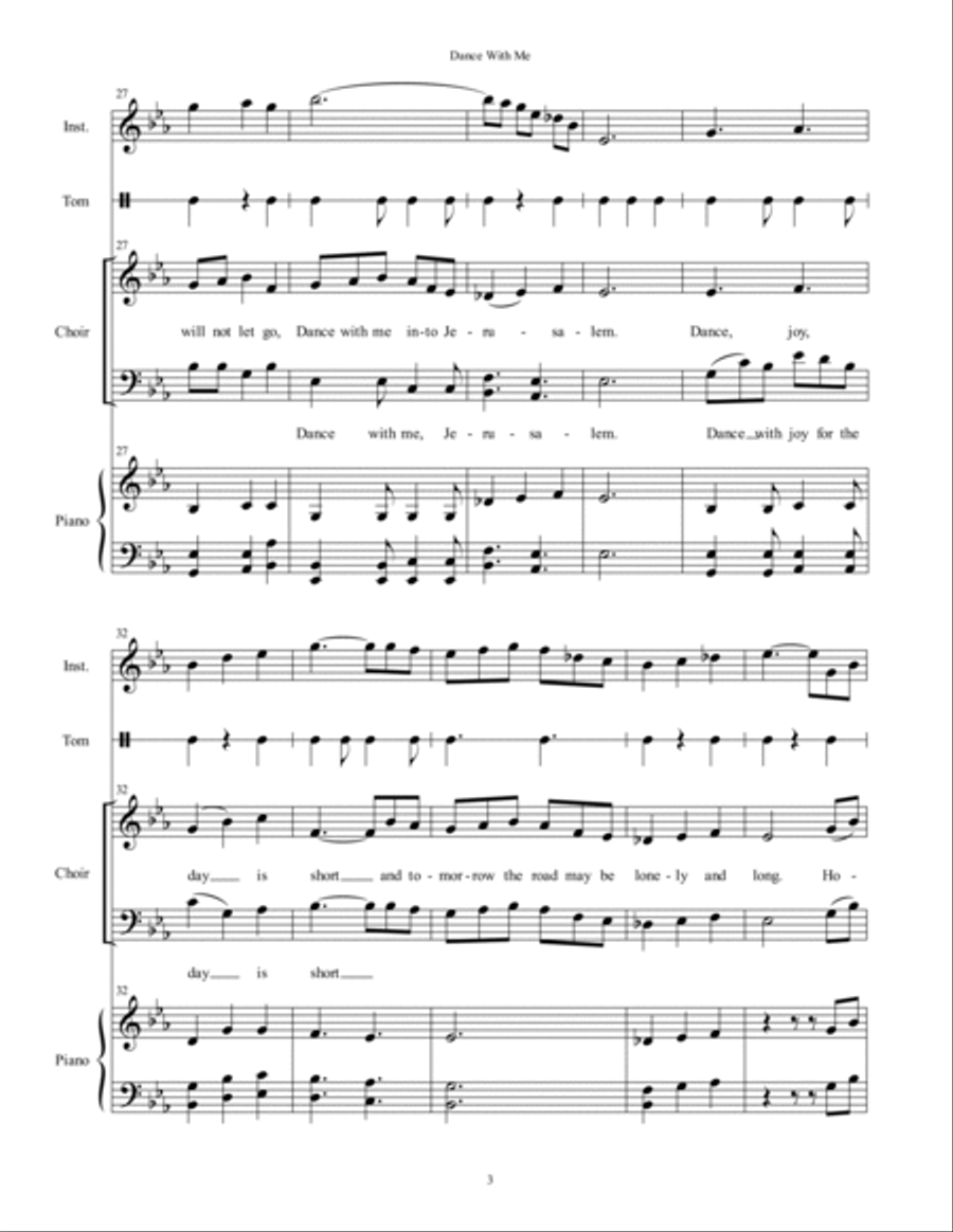 Dance With Me 4-Part scores gallery preview page 4