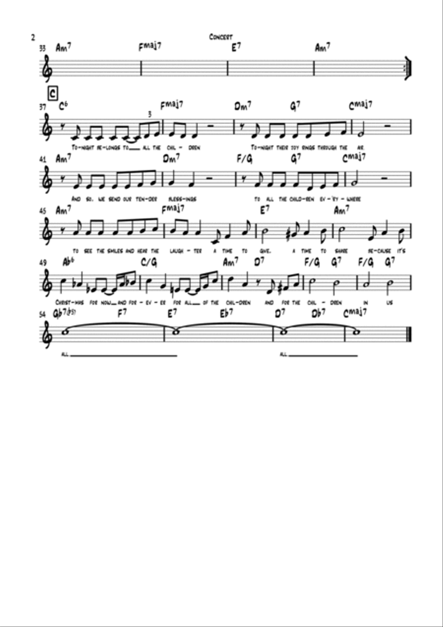 Because It's Christmas (for All The Children) Jazz Ensemble scores gallery preview page 5
