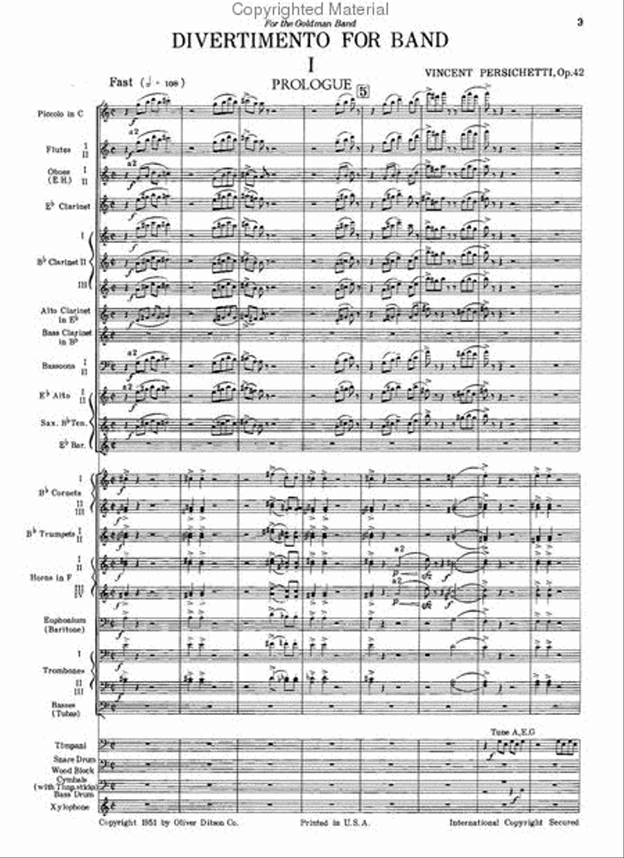 Divertimento For Band Concert Band scores gallery preview page 2