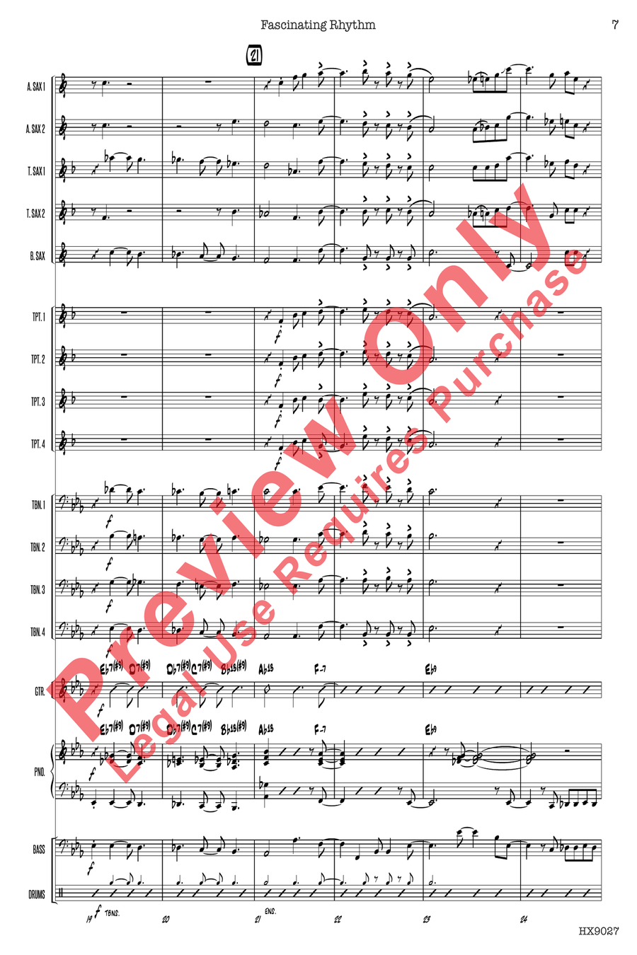 Fascinating Rhythm Fascinating Rhythm Jazz Ensemble scores gallery preview page 7