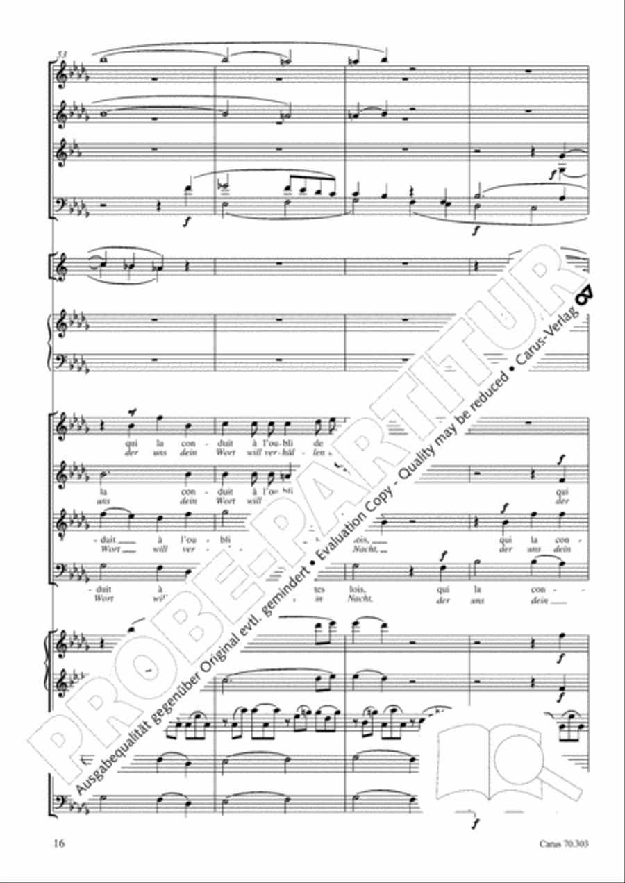 Cantique de Jean Racine (Lobgesang des Jean Racine) 4-Part scores gallery preview page 17