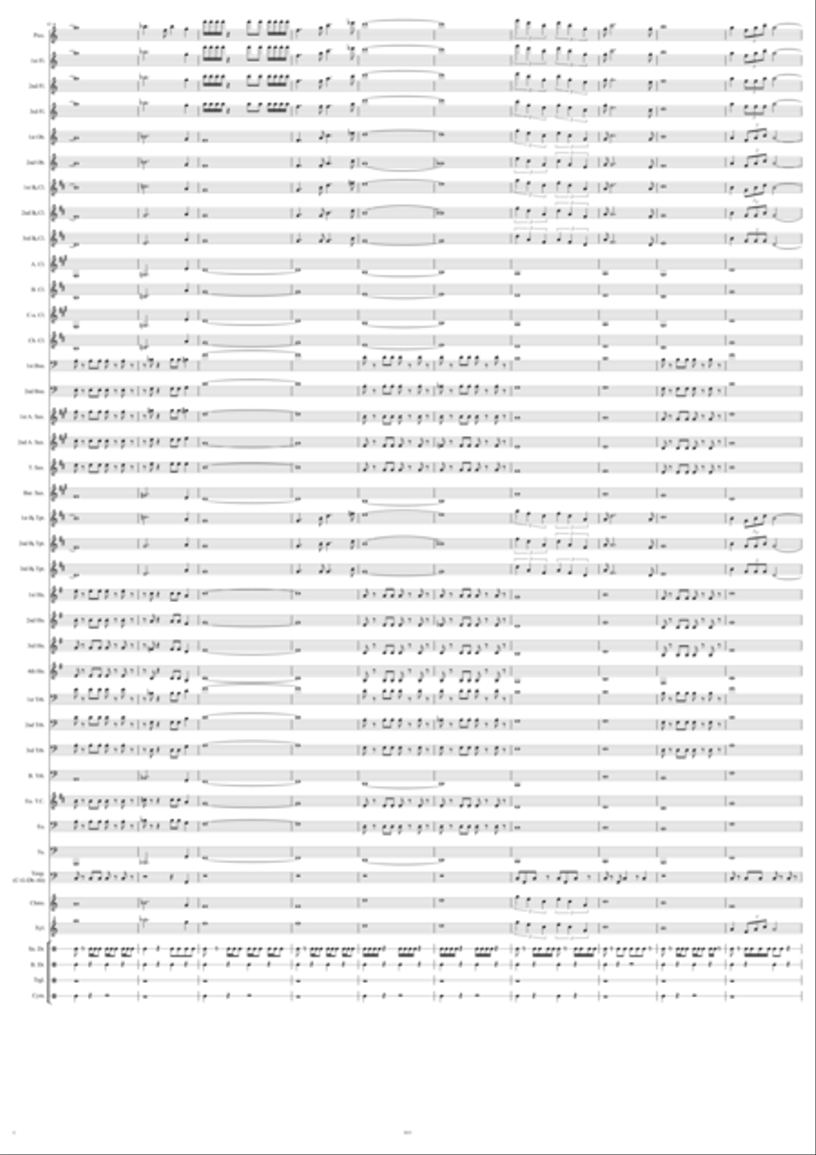 The Journey to the Outer Regions Concert Band scores gallery preview page 6
