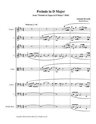 Dvorák, Prelude in D Major (String Orchestra)