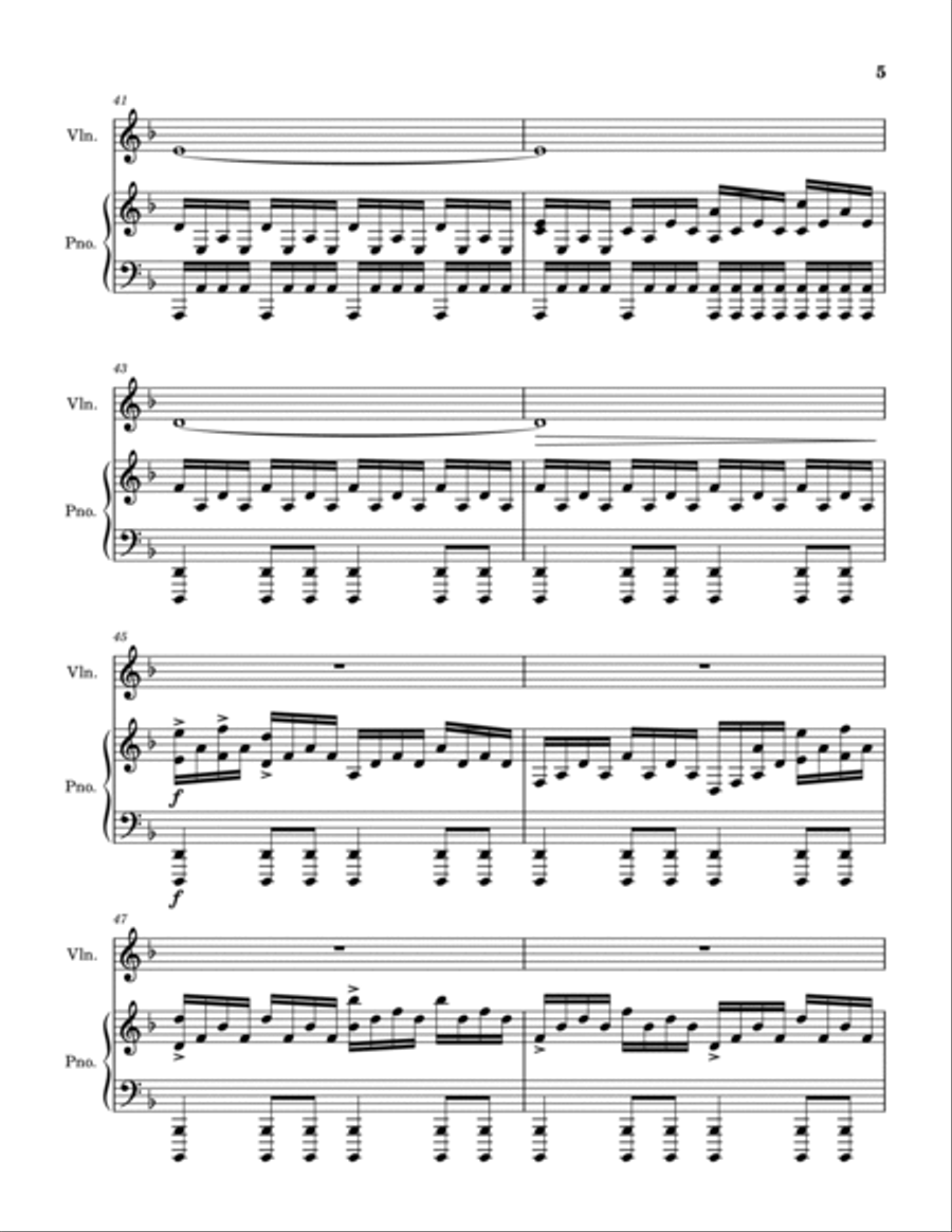 Lost But Won Violin Solo scores gallery preview page 6