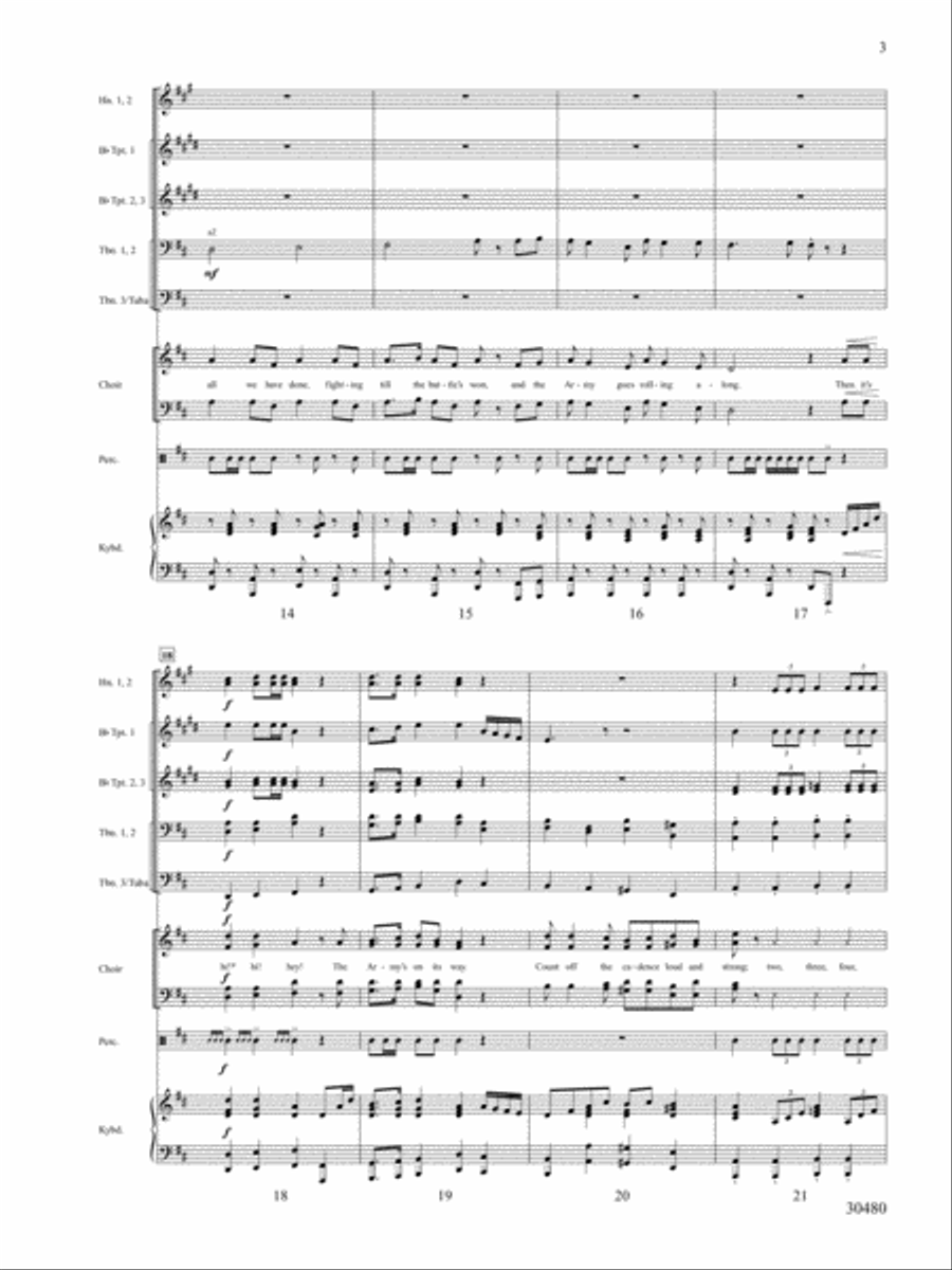 A Tribute to the Armed Services (A Medley) Choir scores gallery preview page 4