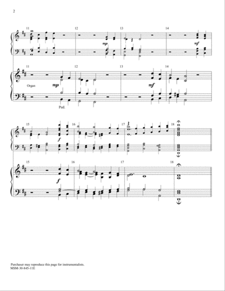 Lasst uns erfreuen Choir scores gallery preview page 2
