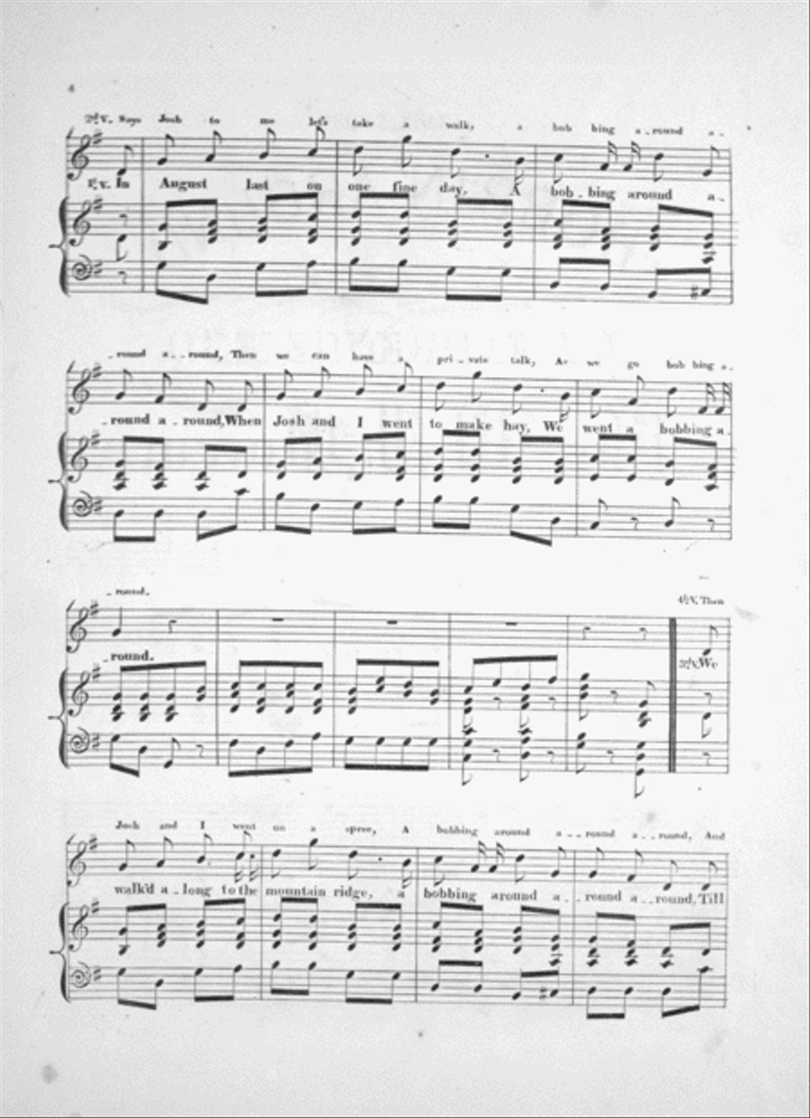 The Yankee Song. Bobbin' Around Voice scores gallery preview page 3