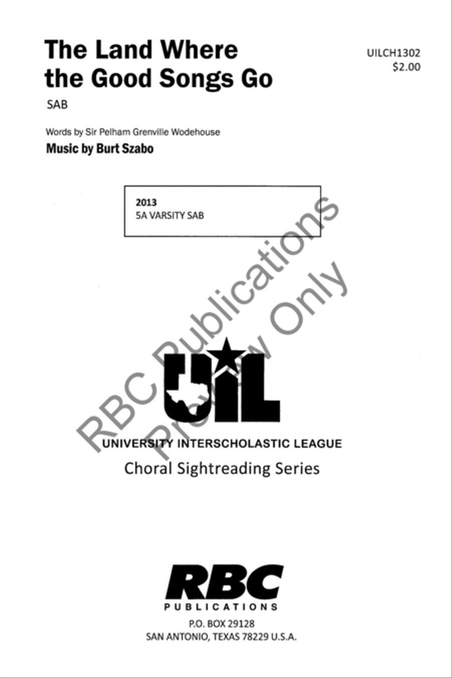 The Land Where The Good Songs Go (SAB) 3-Part scores gallery preview page 2