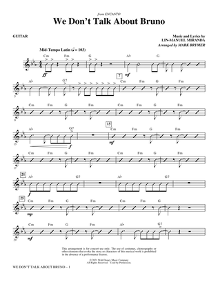 Book cover for We Don't Talk About Bruno (from Encanto) (arr. Mark Brymer) - Guitar