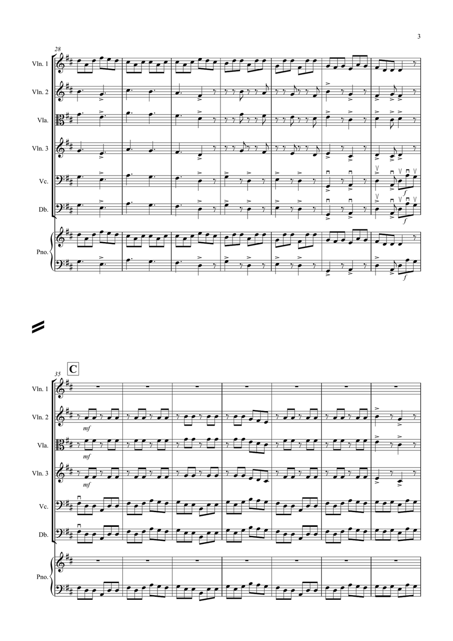The Irish Washerwoman for String Orchestra String Orchestra scores gallery preview page 3