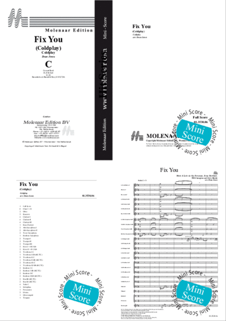 Fix You Concert Band scores gallery preview page 2