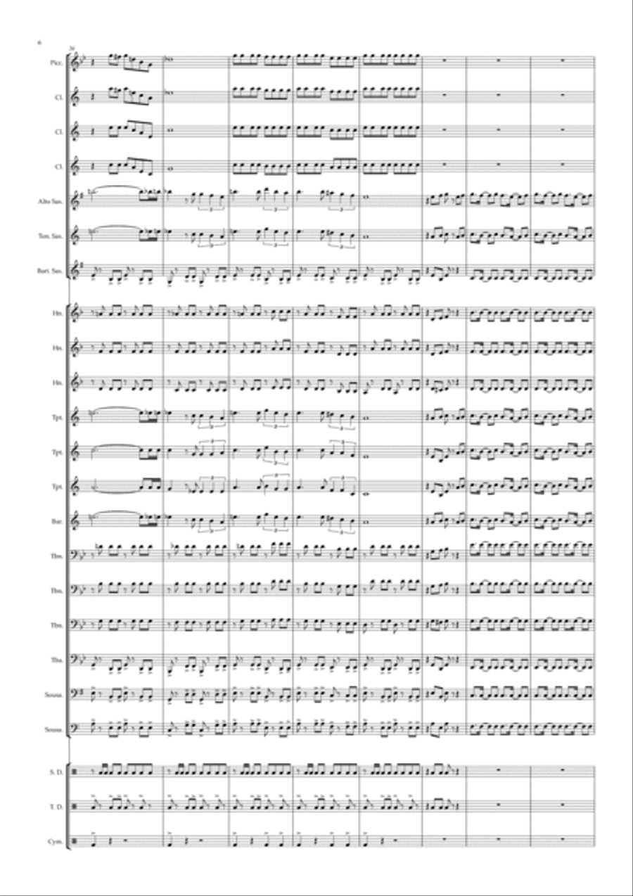Arabian Nights Marching Band scores gallery preview page 6