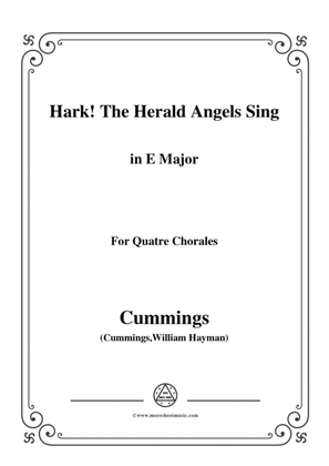 Book cover for Cummings-Hark! The Herald Angels Sing,in E Major,for Quatre Chorales