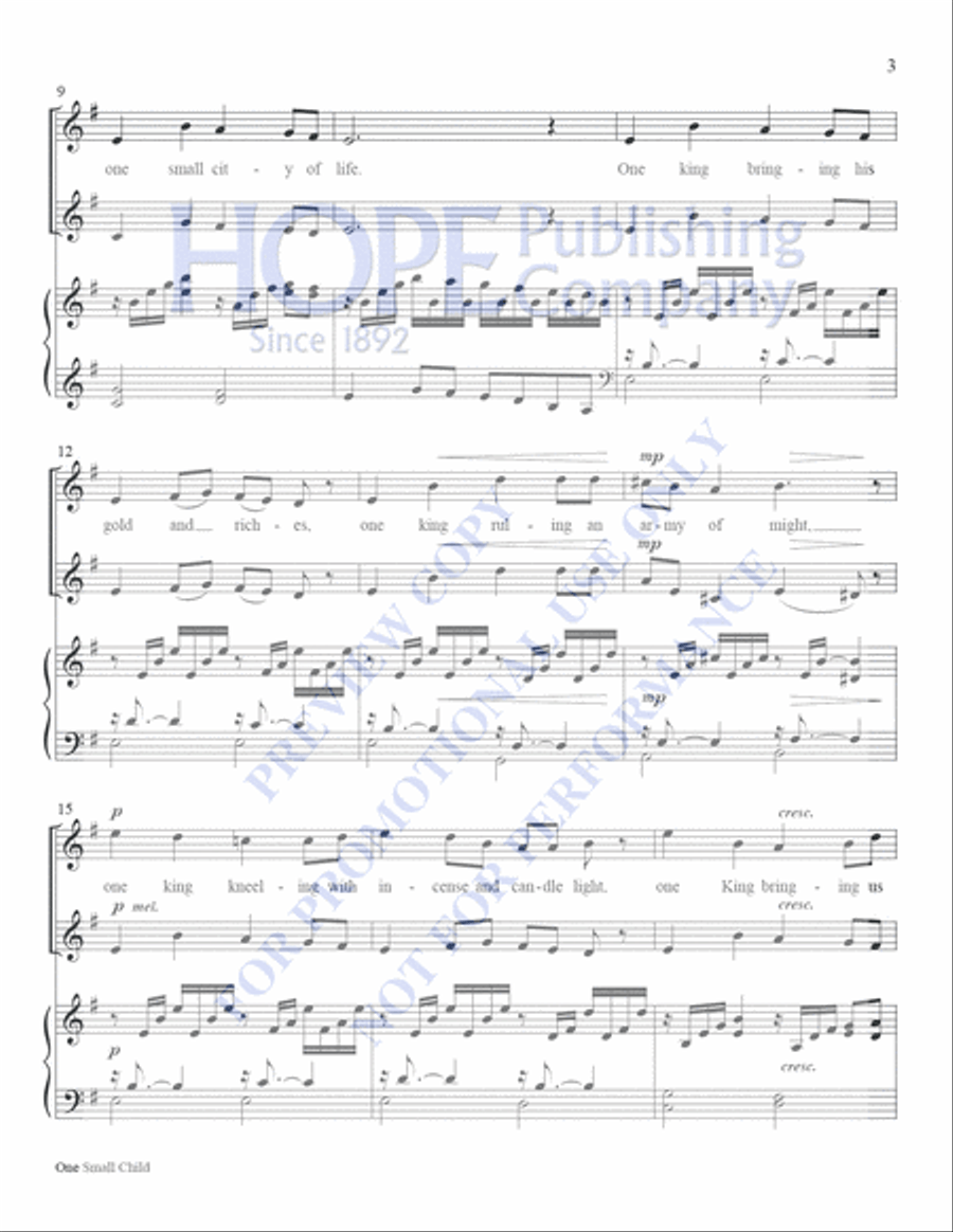 One Small Child One Small Child Handbell Choir scores gallery preview page 3
