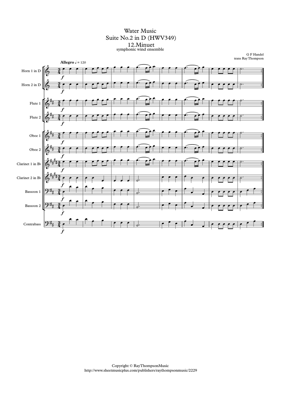 Handel: Suite No.2 in D (HWV349) 