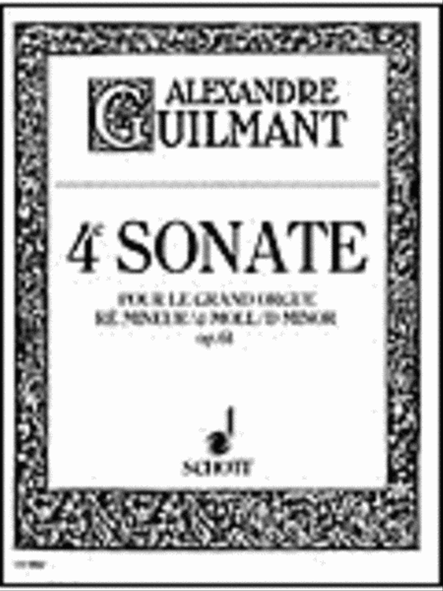 Sonata 4 D Minor Op. 61 Sonata 4 D Minor Op. 61 Organ scores gallery preview page 1