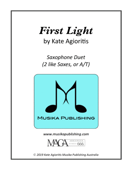 First Light - Saxophone Duet image number null