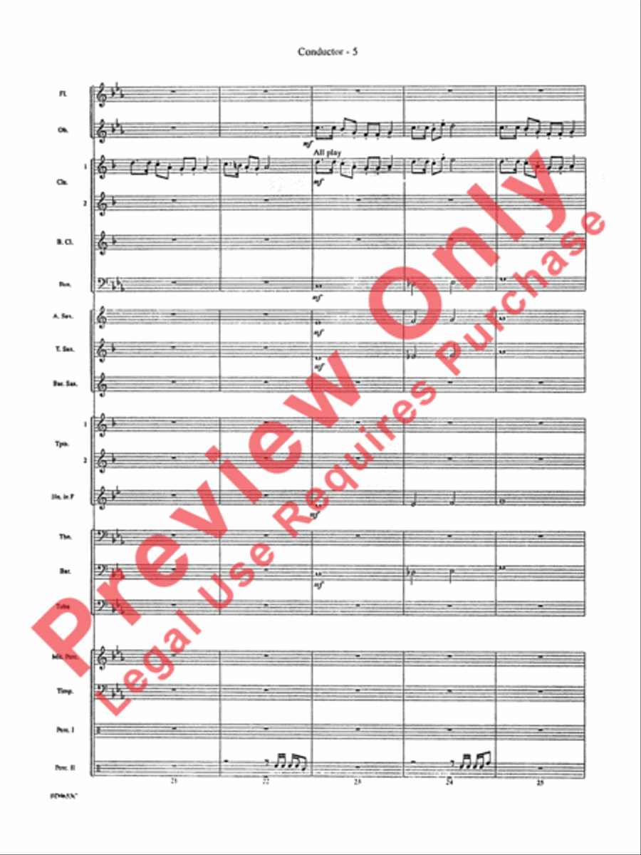 Maya: The Lost Civilization Concert Band scores gallery preview page 7