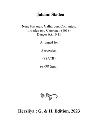 Dances a5 (2) from Neue Pavanen, Galliarden, Couranten, Intraden und Canzonen (1618)