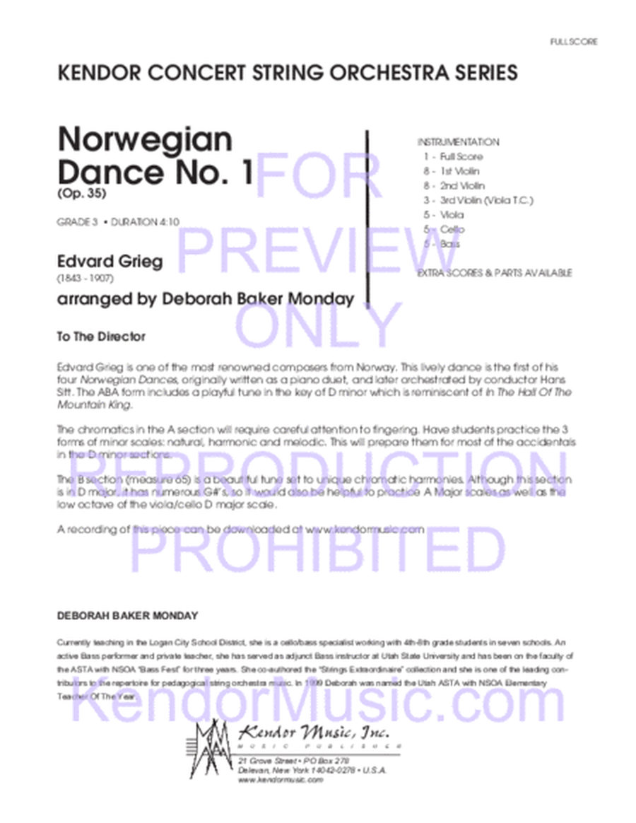 Norwegian Dance No. 1 (Op. 35) image number null