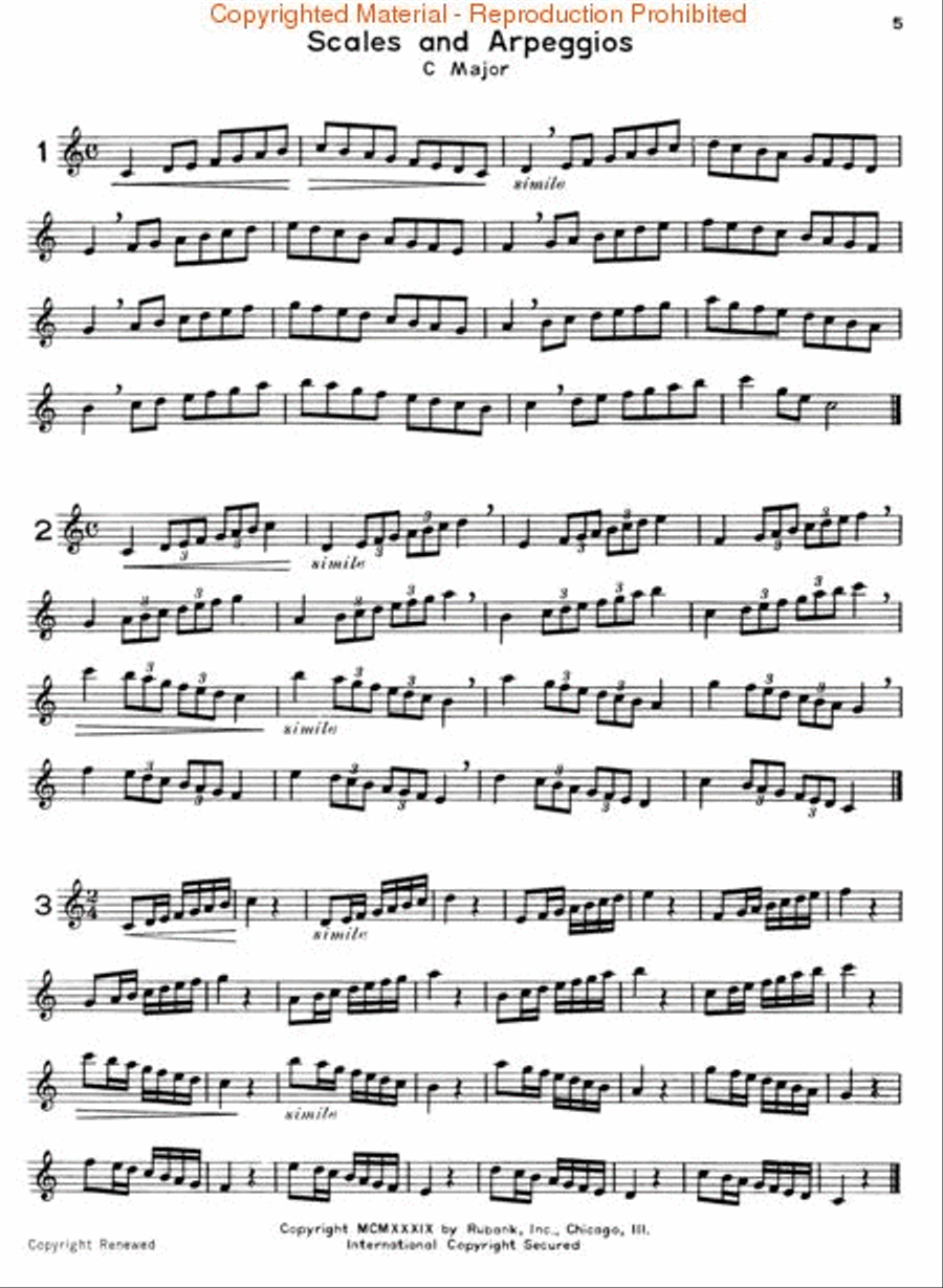 Rubank Advanced Method – Clarinet Vol. 1 Concert Band Methods scores gallery preview page 3