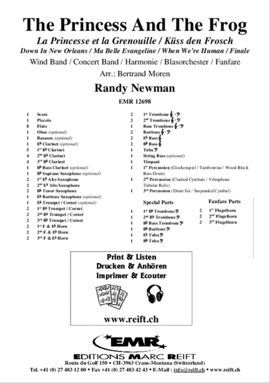 The Princess And The Frog Concert Band scores gallery preview page 2