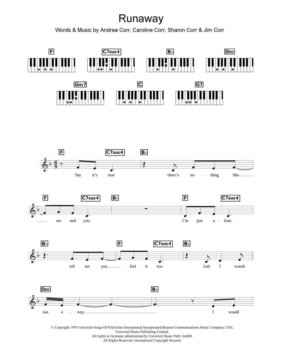 Runaway Piano scores gallery preview page 1
