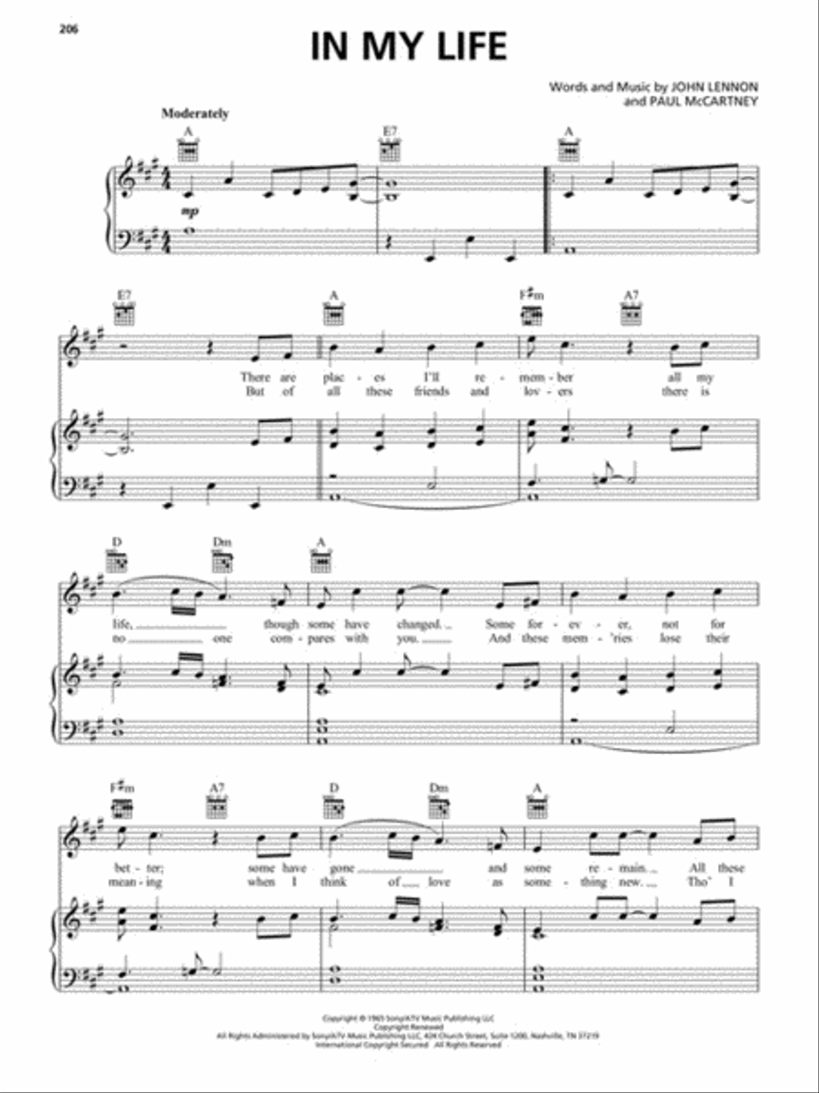 The Beatles Sheet Music Collection by The Beatles - Piano, Vocal
